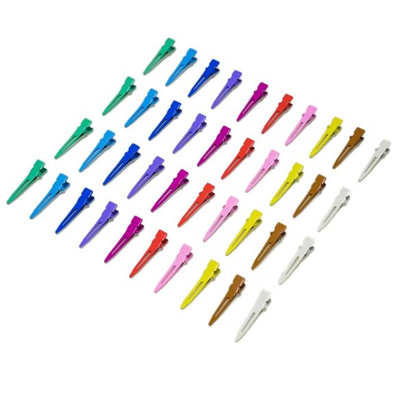 Assorted Color Alligator Curl Clips 100 Pack Hair Styling Accessories - Picture 6 of 7